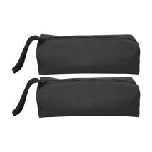 Lot de 2 petites pochettes à outils, 25 x 8,5 x 7 cm pochette de rangement portable multifonctionnelle en polyester 600D avec sangle de suspension et