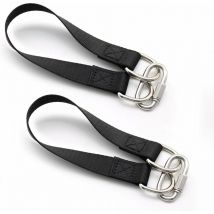 Laoa - Lot de 2 Pièces Sangle Balancoire, 30 cm Sangles Lourde Suspension, Kit de Suspension avec 2 Mousquetons D-Ring, pour Le Camping, Le Patio,
