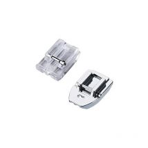 Cyslmuk - Lot de 2 Pieds Presseur Fermeture Eclair Invisible pour Machines à Coudre Brother, Singer, Juki, Lidl (Snap-On) Universel
