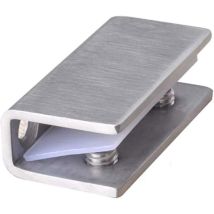 Pince De Fixation Pour Porte De Douche - Acier Inoxydable 304 - Épaisseur 8 À 12 Mm - Lot De 2