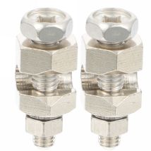 Lot de 2 pinces de mise à la terre solaires, pinces de câble de mise à la terre, cadre de câblage, alimentation