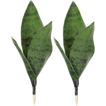 Lot de 2 plantes de serpent artificielles décoratives pour l'extérieur