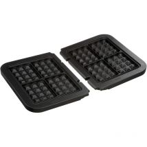 Lot De 2 Plaques Gaufres Gr020 Pour Grill Cuisinart