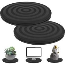 Lot de 2 platines tournantes universelles à 360°, platine tournante manuelle avec roulement à billes en acier, platine tournante à 360 degrés avec