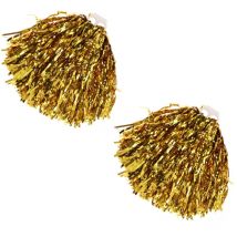 Lot de 2 pompons à paillettes pour fête en vrac