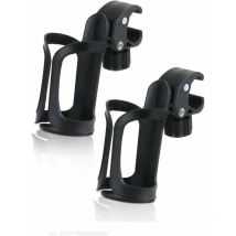 Lot de 2 Porte Bidons, Porte-Bidon Réglable,Porte-Gobelet de Vélo,Porte-Boîteilles Poussette,360 Degrés Rotatif Porte-Bidon pour Poussettes, Vélo de