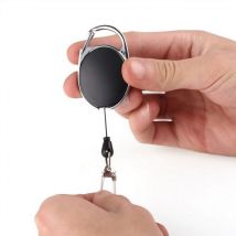 Lot de 2 porte-clés rétractables/porte-clés avec fil