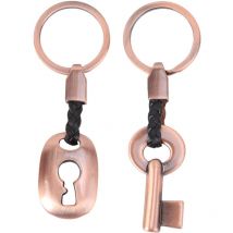 Feiyue - Lot de 2 porte-clés uniques personnalisés pour couple, petit ami, cadeau photo commémoratif pour homme