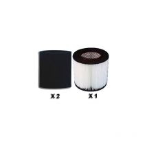 Lot de 2 pré-filtres + 1 Filtre polyester pour centrales Aldes C.Axpir Initia et C.Axpir Comfort