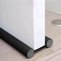 Treetalk - 2PCS Bas de Porte Double Isolant,Boudin de Porte Stop Froid,Bas de Porte Isolant Double Protection Contre Courants d'air Anti Bruit (2PCS,