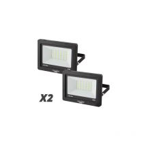 Lot de 2 Projecteurs led 20 watt 1500 lumen IP65 mural