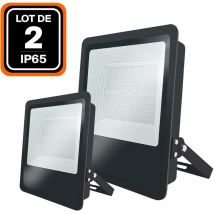 Lote de 2 proyectores led industriales moon 500 w