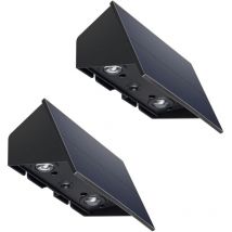 Lot de 2 projecteurs solaires blinky Noir Plastique H18 cm