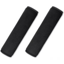 Cyslmuk - Lot de 2 protecteurs de ceinture de sécurité de voiture, noir, protecteur de ceinture de sécurité amovible, protection du cou/des épaules,