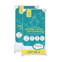 Lot de 2 Proteges Matelas Bébé Anti Acariens - 60x120 cm - Alese Imperméable - Bouclette 100% coton - Absorbant