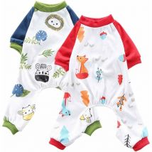 Lot de 2 pyjamas pour chien (Lion+Renard)(M)-Fei Yu