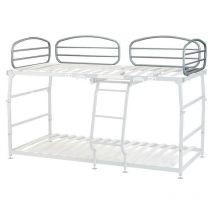Lot de 2 rails de couchette pliants Vega Blanca