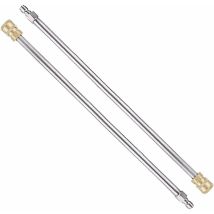 Lot de 2 Rallonge Nettoyeur Haute Pression, 17′′ Outils de Nettoyage Lance Rechange avec Raccord Rapide 1/4 pour Nttoyeur Haute Pression, Pistolet,