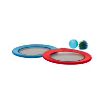 Lot de 2 Raquettes 'Balles' 30cm Rouge & Bleu