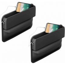 Lot de 2 remplisseurs d'espace pour siège de voiture, organisateur et rangement multifonctionnels pour siège de voiture, accessoires automobiles,