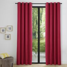 Univers Decor - Lot de 2 rideaux occultant thermique piment 140 x 260 cm