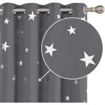 Lot de 2 rideaux occultants pour chambre à coucher, rideaux occultants isolants pour paupières