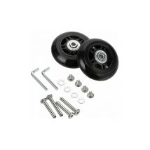 Lot de 2 Roues de Rechange pour Valise avec essieux Noir 40mm18mm roue universelle pour valise