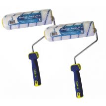 Lot de 2 rouleaux pour application d'enduit ou de peinture - 23 cm