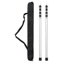 Benobby Kids - lifcausal Mâts Télescopiques Réglables pour Tente de Camping en Aluminium Léger Pièces de Rechange pour Auvents, Bâches et Abris