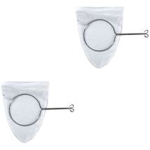 Lot de 2 sacs filtrants à anneau en acier, sac filtrant à lait avec poignée, outils de cuisine, tamis pour tamis à farine, filtre à thé