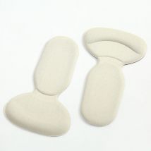 Lot de 2 semelles de talon - semelles de talon - gris doux et accrocheur