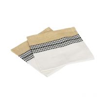 Lot de 2 Serviettes de Table "Dolly" 40x40cm Ocre