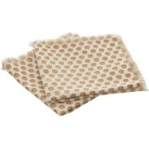 Lot de 2 serviettes de table Indie 40x40cm beige Atmosphera Créateur D'intérieur