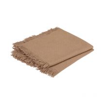 Lot de 2 Serviettes de Table 'Maha' 40x40cm Beige