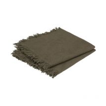 Lot de 2 Serviettes de Table 'Maha' 40x40cm Vert Kaki