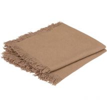 Lot de 2 serviettes de table Maha beige 40x40cm Atmosphera Créateur D'intérieur
