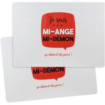 Lot de 2 sets de table JE SUIS