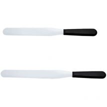 Lot de 2 spatules à beurre pratiques en acier inoxydable (argent)