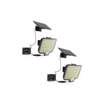 Lot de 2 spots solaire brightly Noir abs H12cm