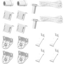 Lot De 2 Support De Store Enrouleur Fenetre 17 Mm Pieces De Rechange Kit De Fixations Pour Store Enrouleur Double Pour Store Enrouleur Occultant, 
