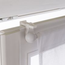 Lot De 2 Supports Autoserrant Barre De Vitrage, 10 Mm Transparent Brut