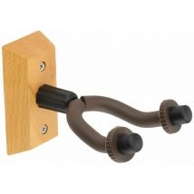 Lot de 2 supports muraux pour guitare, crochet pour guitare, pivotant, crochet mural pour guitare en bois massif, base en hêtre, support de guitare