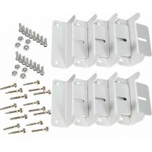 Basetbl - Lot De 2 Panneau Solaire Montage Support en Forme de z Pour Montage De Panneau Solaire, Pour Caravane, Bateau, Voiture, Camion, Domicile,