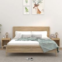 Lot de 2 Tables de chevet - Bout de Canapé Armoires De Rangement Chêne sonoma 40x35x50 cm BV227754 - BonneVie