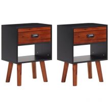 Maisonchic - Lot de 2 Tables de chevet, Tables d'appoint, Tables de nuit Bois d'acacia massif 40x30x57 cm FR524476 Maison Chic