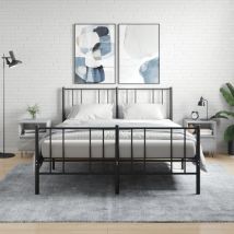 Lot de 2 Tables de chevet, Tables d'appoint, Tables de nuit sonoma gris 40x35x50 cm bois ingénierie FR783469 Maison Chic