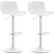 2 ensembles de selles avec design moderne et siège linéaire + reproches de pied dans différentes couleurs colore : Blanc