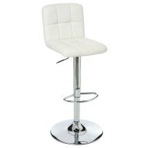 Atmosphera Créateur D'intérieur - Tabouret de bar avec dossier blanc Delek Atmosphera