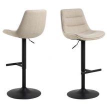 Toilinux - Lot de 2 tabourets de bar torsten