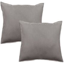 2er-Set Kissenbezüge Palace reine Baumwolle gefärbt gewaschen 63 Fäden/cm² Südwind - Palace Galet - 2er-Set Kissenbezüge 65 x 65 cm - Palace Galet